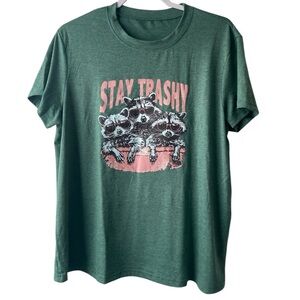 🔴NO BRAND WOMEN’S GREEN CREW NECK TOP SIZE XL